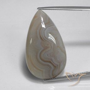 26.74ct 자연스러운 다색 벽옥, 배 모양, 불투명체