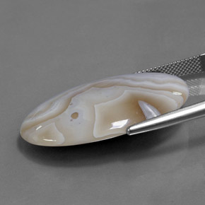 24.24캐럿 천연 멀티컬러 재스퍼, 타원형 컷, 34×20.3 mm, 불투명체