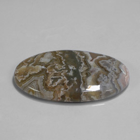 35.78캐럿 천연 멀티컬러 재스퍼, 타원형 컷, 37.9×22.8 mm, 불투명체