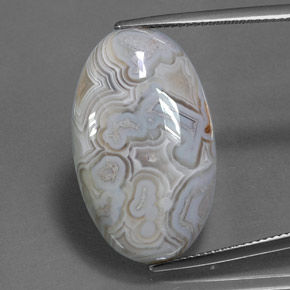 19.31캐럿 천연 멀티컬러 재스퍼, 타원형 컷, 26.6×16.1 mm, 불투명체