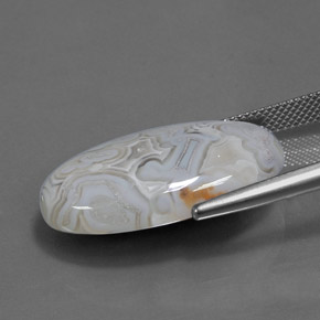 19.31캐럿 천연 멀티컬러 재스퍼, 타원형 컷, 26.6×16.1 mm, 불투명체