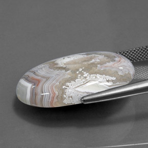 24.90캐럿 천연 다색 벽옥, 타원형 컷, 불투명체