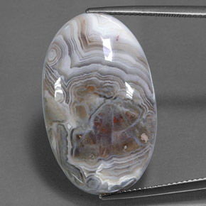 26.25캐럿 천연 멀티컬러 재스퍼, 타원형 컷, 29.3×18.2 mm, 불투명체