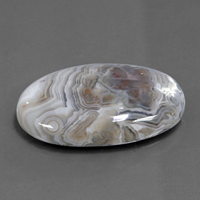26.25캐럿 천연 멀티컬러 재스퍼, 타원형 컷, 29.3×18.2 mm, 불투명체