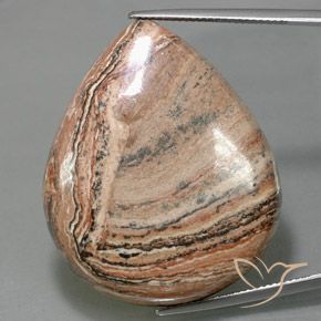 62.26ct 자연스러운 다색 벽옥, 배 모양, 불투명체