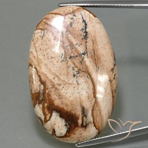 40.77ct 자연스러운 다색 벽옥, 타원형, 불투명체