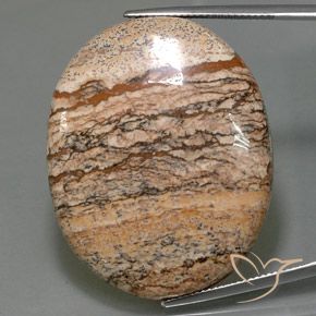 65.05ct 자연스러운 다색 벽옥, 타원형, 불투명체