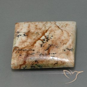 25.13캐럿 천연 다색 벽옥, 정사각형, 불투명체