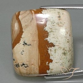 35.02ct 자연스러운 다색 벽옥, 정사각형, 불투명체