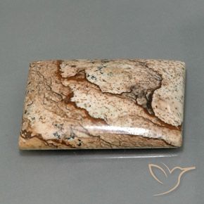 32.44캐럿 천연 다색 벽옥, 바게트, 불투명체