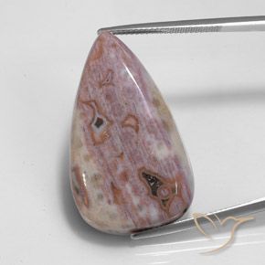 32.30ct 자연스러운 다색 벽옥, 배 모양, 불투명체