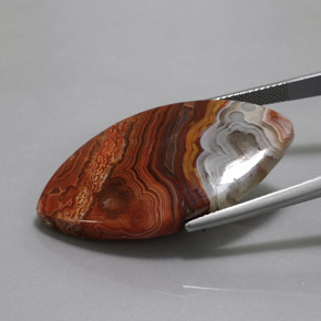 29.57캐럿 천연 멀티컬러 재스퍼, 마퀴즈, 37.2×19.9 mm, 불투명체