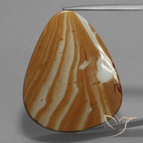 41.67ct 자연스러운 다색 벽옥, 배 모양, 불투명체