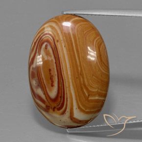 17.32ct 자연스러운 다색 벽옥, 타원형, 불투명체