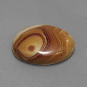 16.29캐럿 천연 멀티컬러 재스퍼, 타원형 컷, 22.2×17.7 mm, 불투명체