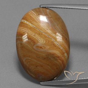 19.95ct 자연스러운 다색 벽옥, 타원형, 불투명체