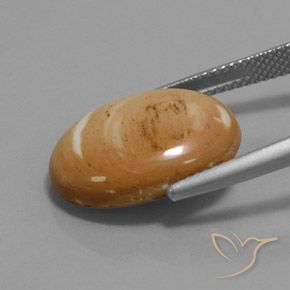 7.89캐럿 천연 다색 벽옥, 타원형, 불투명체