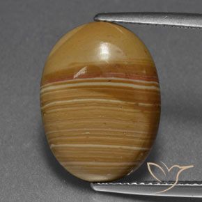6.73ct 자연스러운 다색 벽옥, 타원형, 불투명체