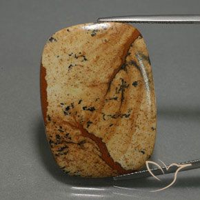 27.74ct 자연스러운 다색 벽옥, 방석, 불투명체