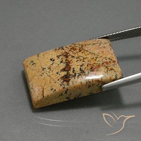 25.27캐럿 천연 다색 벽옥, 바게트, 불투명체