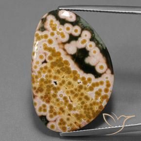 27.10ct 자연스러운 다색 벽옥, 팬시한, 불투명체