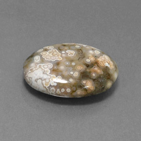 7.50캐럿 천연 멀티컬러 재스퍼, 타원형 컷, 불투명체