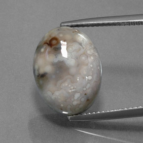 9.84캐럿 천연 다색 벽옥, 타원형 컷, 불투명체