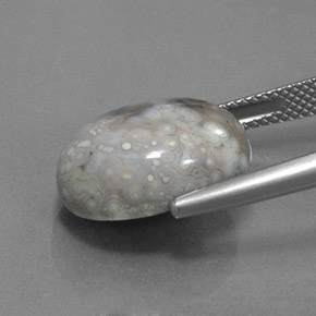 9.84캐럿 천연 다색 벽옥, 타원형 컷, 불투명체