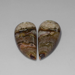 캐럿 천연 멀티컬러 재스퍼 보석, 멋진 모양, 33.7×14.3 mm, 불투명체