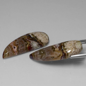 캐럿 천연 멀티컬러 재스퍼 보석, 멋진 모양, 33.7×14.3 mm, 불투명체