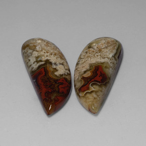 캐럿 천연 멀티컬러 재스퍼 보석, 멋진 모양, 36.2×12.9 mm, 불투명체