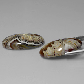 캐럿 천연 멀티컬러 재스퍼 보석, 타원형 컷, 26.1×13 mm, 불투명체