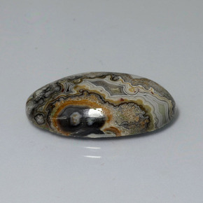 12.43캐럿 천연 다색 벽옥, 타원형 컷, 불투명체