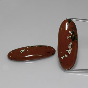 캐럿 천연 멀티컬러 재스퍼 보석, 타원형 컷, 33×13.2 mm, 불투명체