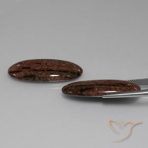 35.24캐럿 천연 다색 벽옥 보석, 타원형, 불투명체