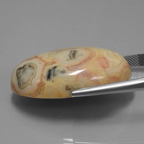 62.14캐럿 천연 다색 벽옥, 타원형 컷, 불투명체