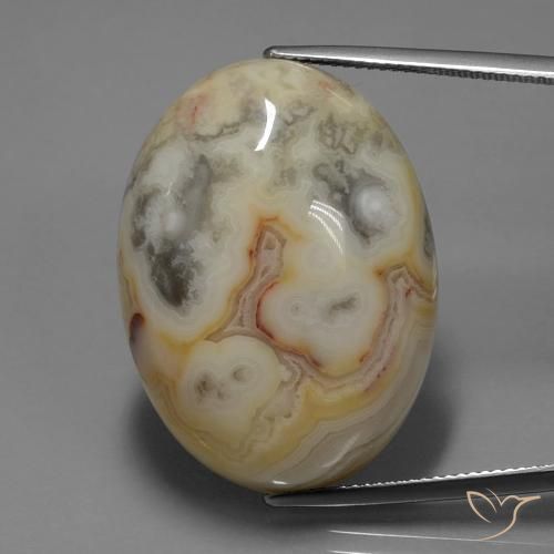 44.14ct 자연스러운 다색 벽옥, 타원형, 불투명체