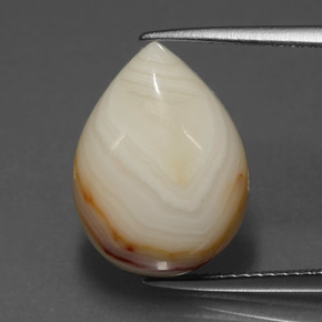 9.05캐럿 천연 멀티컬러 재스퍼, 배 모양, 15.8×12 mm, 불투명체