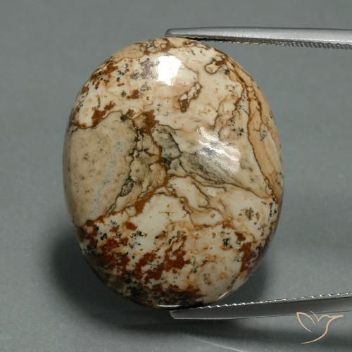 30.15ct 자연스러운 다색 벽옥, 타원형, 불투명체