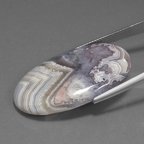 28.87캐럿 천연 멀티컬러 재스퍼, 타원형 컷, 36×20.5 mm, 불투명체