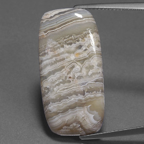 16.05캐럿 천연 멀티컬러 재스퍼, 쿠션 컷, 26.5×13.8 mm, 불투명체
