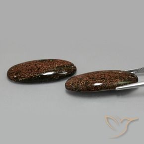 33.83캐럿 천연 다색 벽옥 보석, 타원형, 불투명체