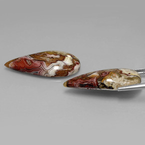 캐럿 천연 다색 벽옥 보석, 배 모양, 불투명체