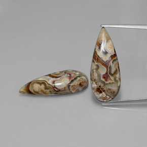 캐럿 천연 멀티컬러 재스퍼 보석, 배 모양, 25×10.1 mm, 불투명체