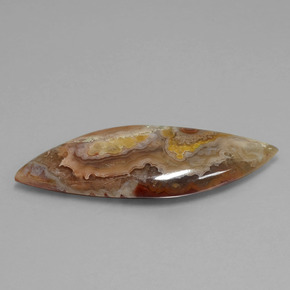 20.81캐럿 천연 멀티컬러 재스퍼, 멋진 모양, 42.2×15 mm, 불투명체