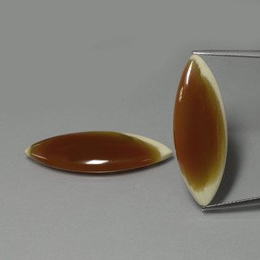 캐럿 천연 멀티컬러 재스퍼 보석, 마퀴즈, 33.9×12.3 mm, 투명한