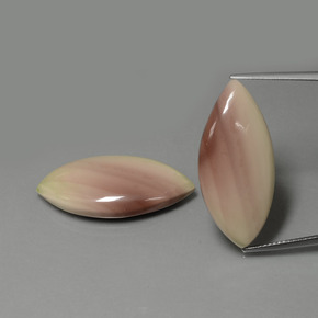 26.79캐럿 천연 멀티컬러 재스퍼 보석, 마퀴즈, 30.3×13.8 mm, 불투명체