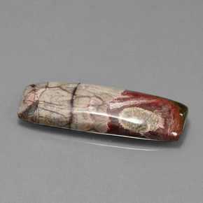 12.07캐럿 천연 멀티컬러 재스퍼, 바게트, 29×10.6 mm, 불투명체