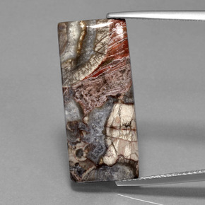 12.20캐럿 천연 다색 벽옥, 바게트, 불투명체