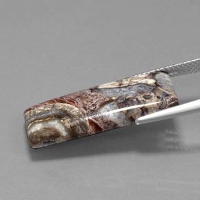 12.20캐럿 천연 다색 벽옥, 바게트, 불투명체